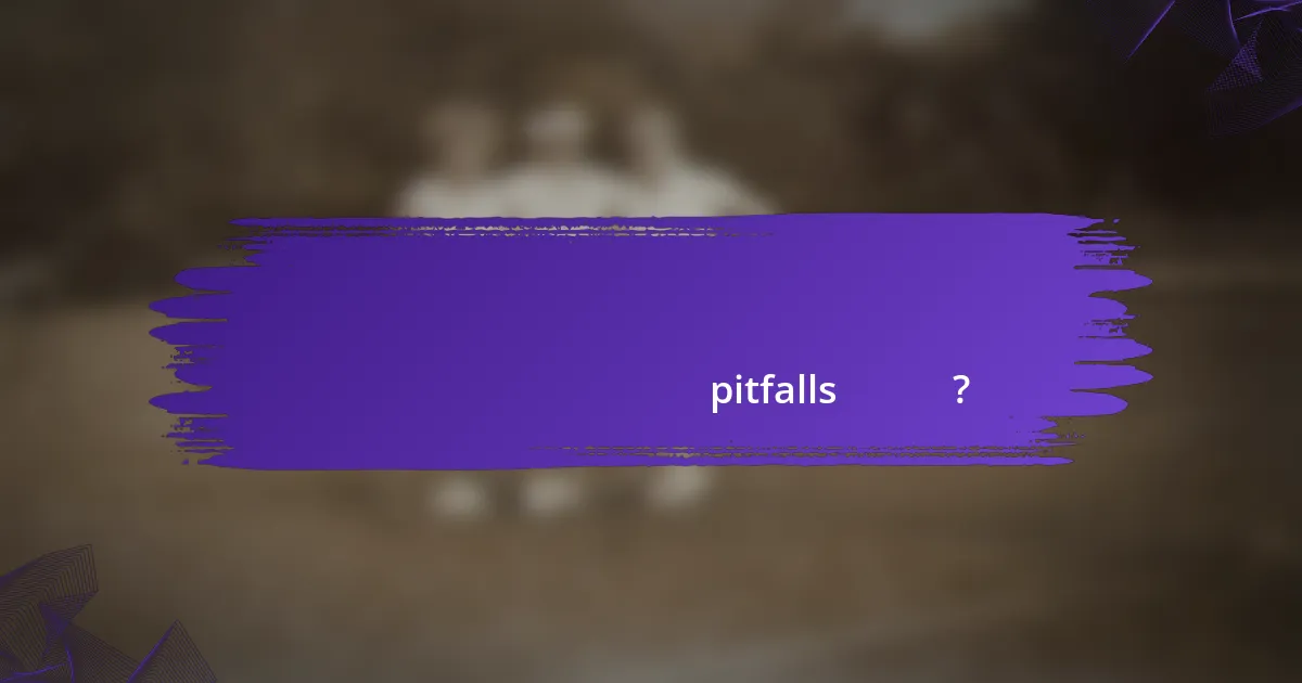 টেনিস খেলোয়াড়দের পরিসংখ্যান বিশ্লেষণে সাধারণ pitfalls কী কী?