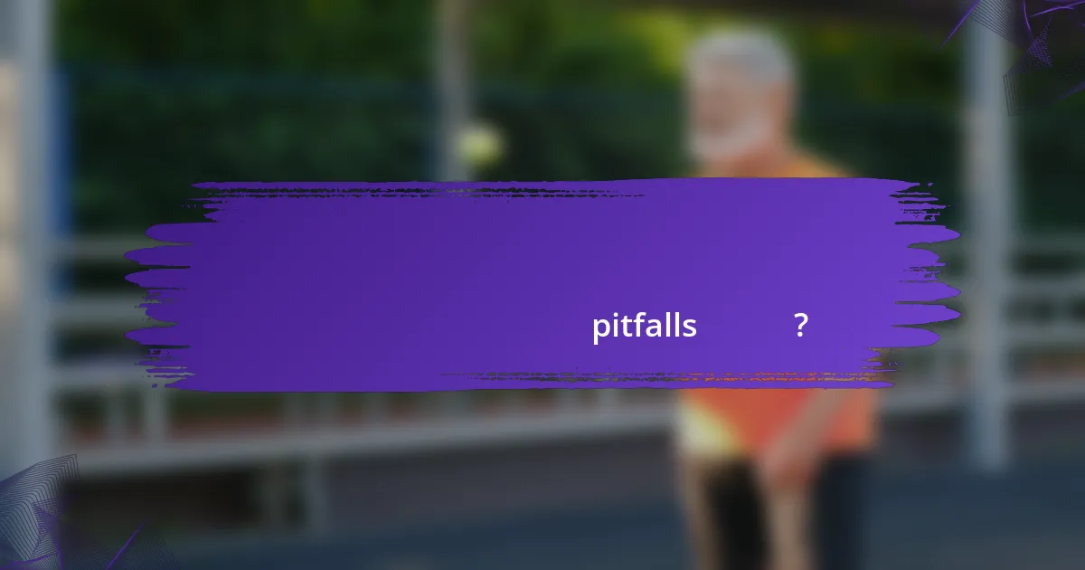 টেনিস খেলোয়াড়ের পরিসংখ্যান বিশ্লেষণে সাধারণ pitfalls কী কী?